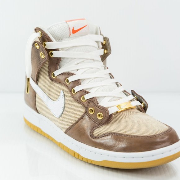 MINT Size 11 - Nike SB Dunk Hi Pro - Belgian Chocolate Gold - RAREST EVER Custom - Picture 13 of 16